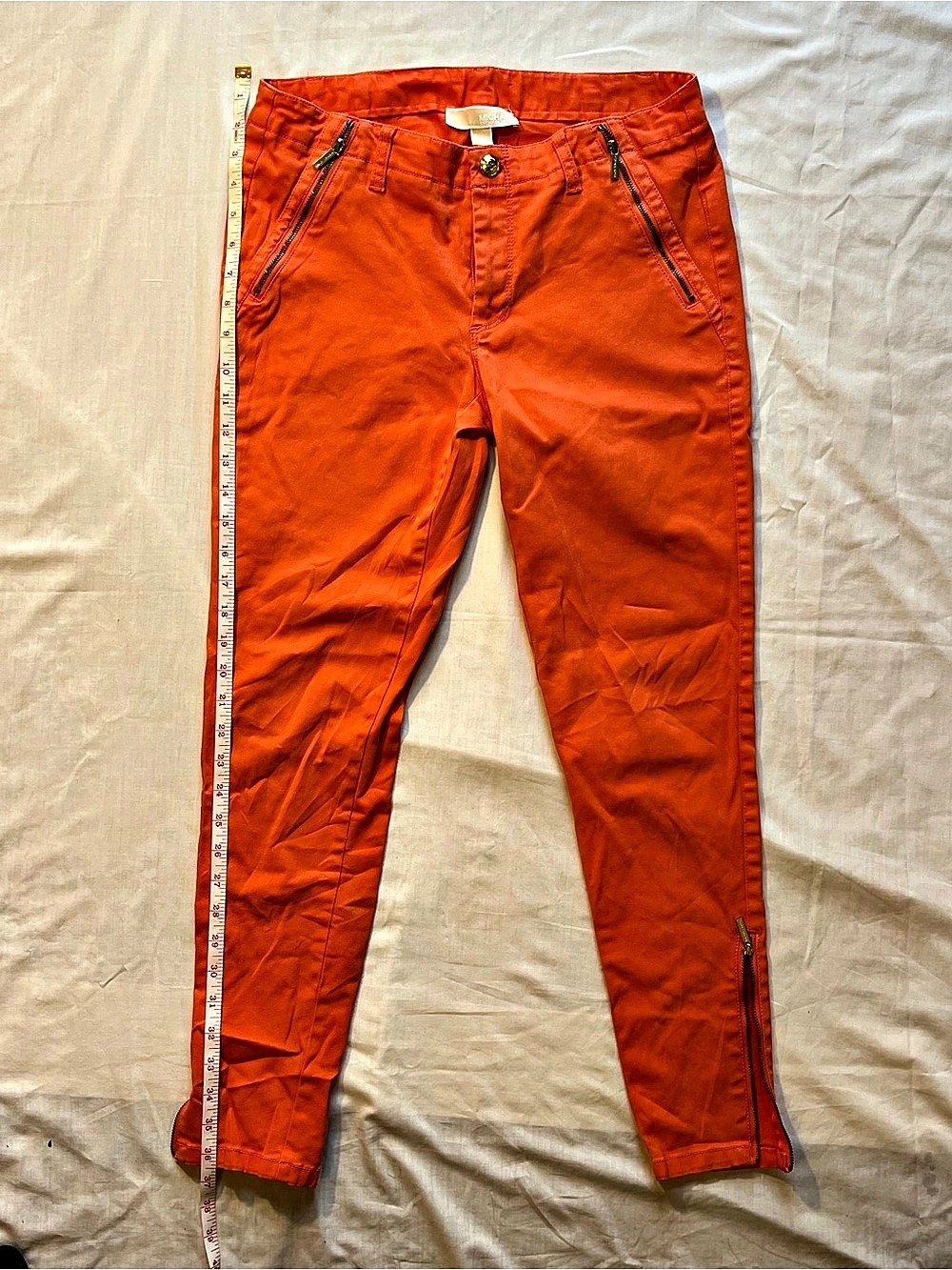 Michael Kors Orange Skinny Jeans Size 8 - Picture 3 of 8